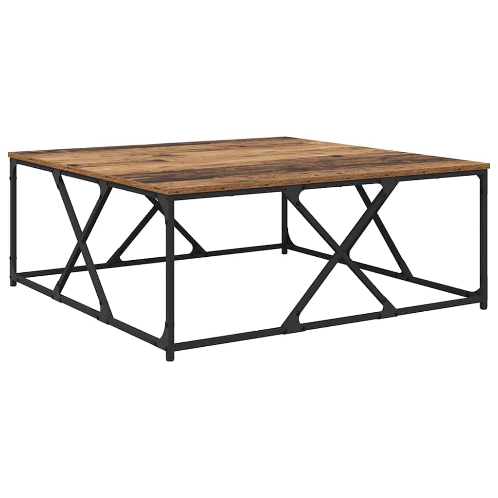 Sofabord Gammelt træ 100 x 100 x 40 cm Konstrueret træ