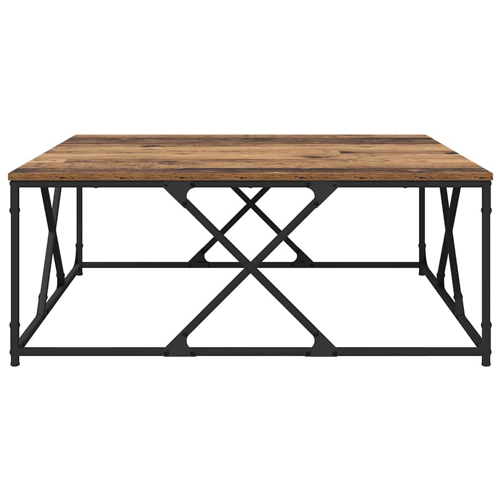 Sofabord Gammelt træ 100 x 100 x 40 cm Konstrueret træ