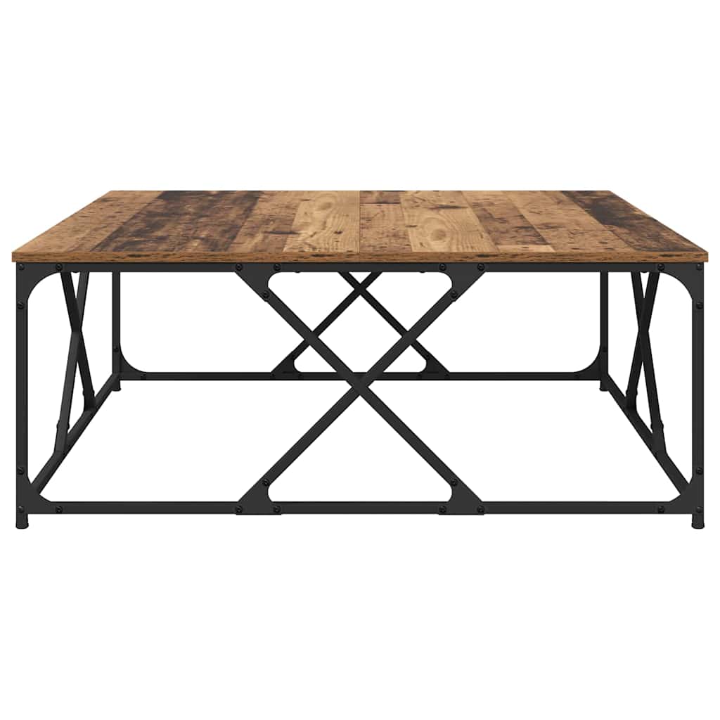 Sofabord Gammelt træ 100 x 100 x 40 cm Konstrueret træ
