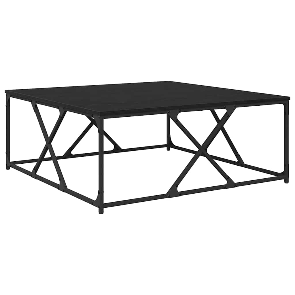 Sofabord Sort eg 100 x 100 x 40 cm Konstrueret træ