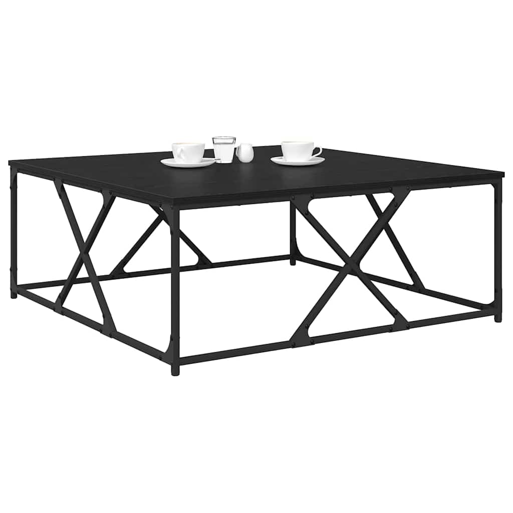 Sofabord Sort eg 100 x 100 x 40 cm Konstrueret træ