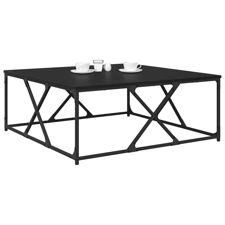 Sofabord Sort eg 100 x 100 x 40 cm Konstrueret træ