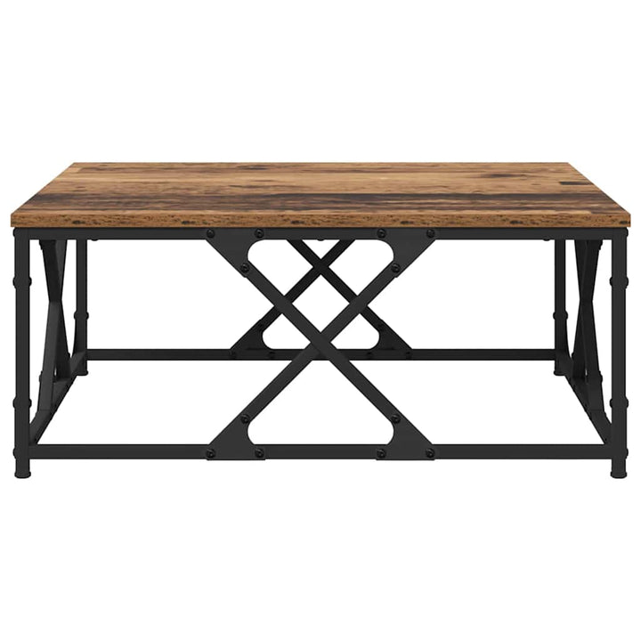 Sofabord Gammelt træ 70 x 70 x 30 cm Konstrueret træ
