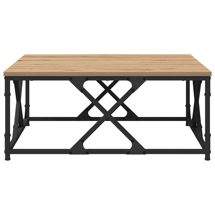 Sofabord Artisan Egetræ 70 x 70 x 30 cm Konstrueret træ