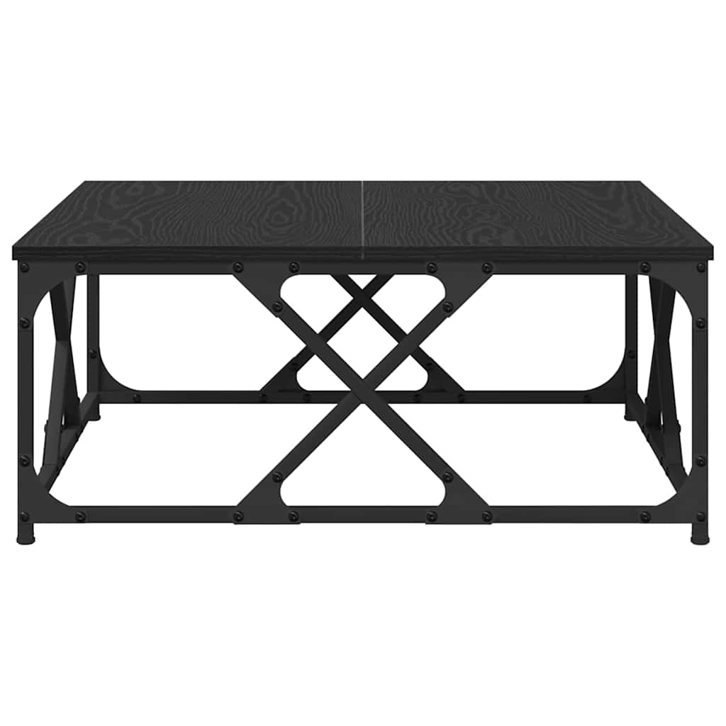 Sofabord Sort eg 70 x 70 x 30 cm Konstrueret træ