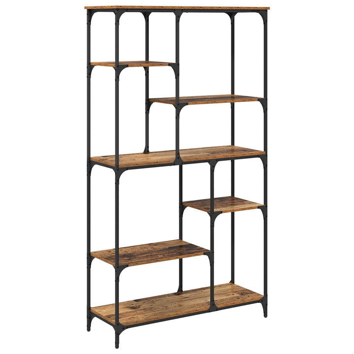 Bogreol Gammelt træ 99 x 35,5 x 176 cm Konstrueret træ