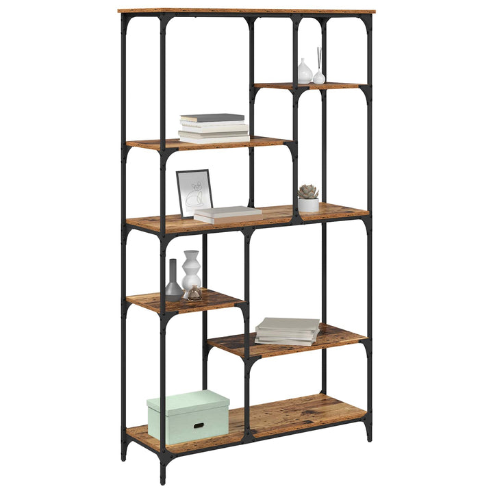Bogreol Gammelt træ 99 x 35,5 x 176 cm Konstrueret træ