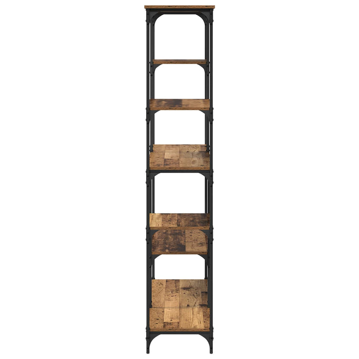 Bogreol Gammelt træ 99 x 35,5 x 176 cm Konstrueret træ