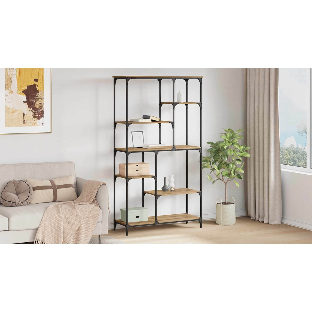 Bogreol Artisan Egetræ 99 x 35,5 x 176 cm Konstrueret træ