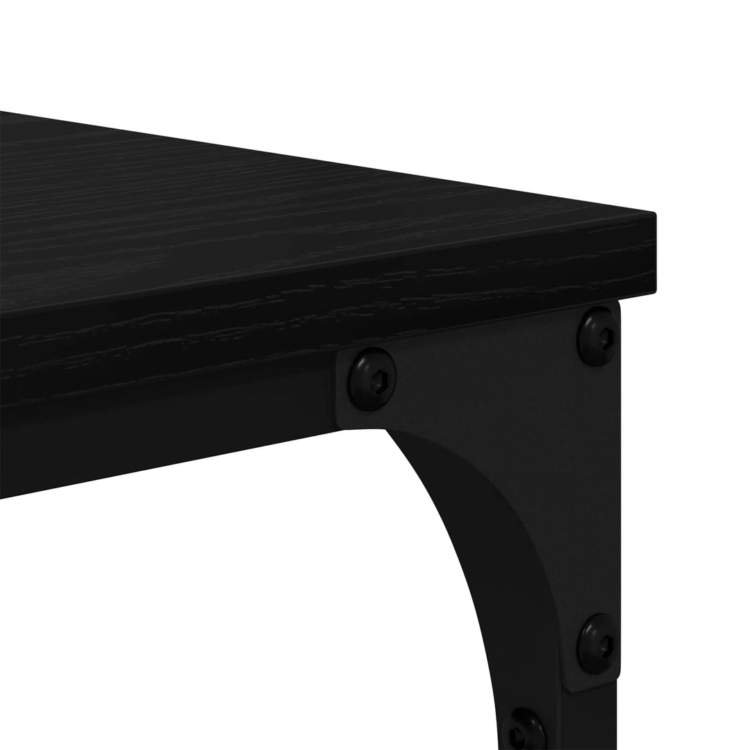 Bogreol 5 niveauer 99 x 35,5 x 176 cm Konstrueret træ Sort eg