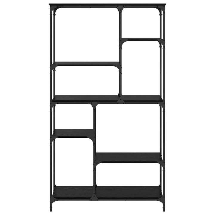 Bogreol 5 niveauer 99 x 35,5 x 176 cm Konstrueret træ Sort eg
