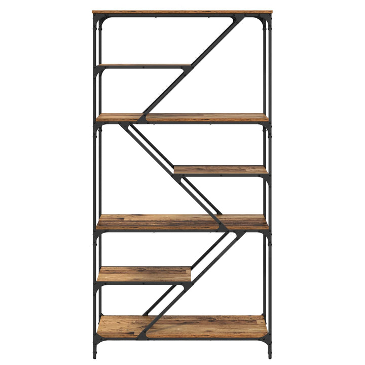 Bogreol Gammelt træ 91 x 36 x 176 cm Konstrueret træ