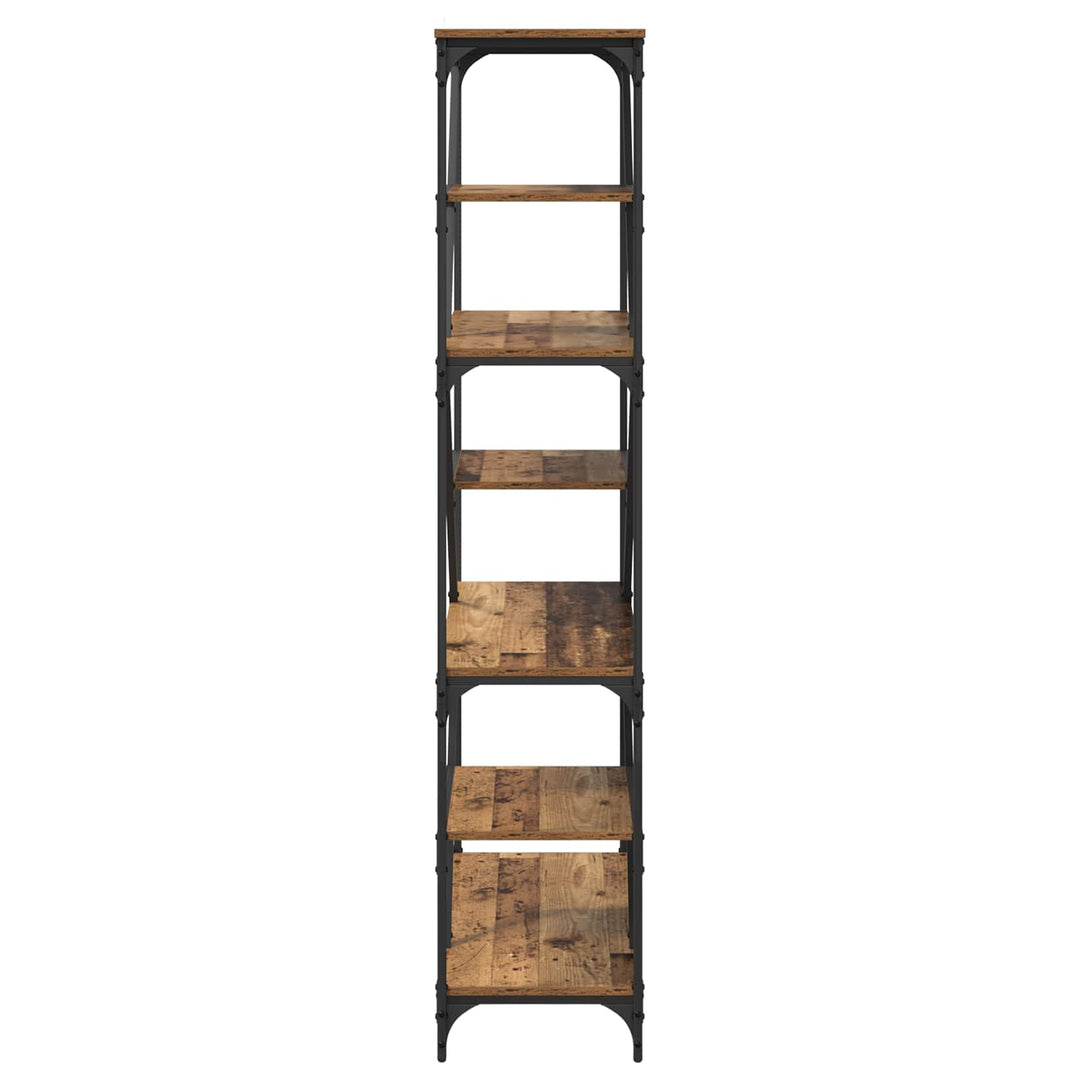 Bogreol Gammelt træ 91 x 36 x 176 cm Konstrueret træ