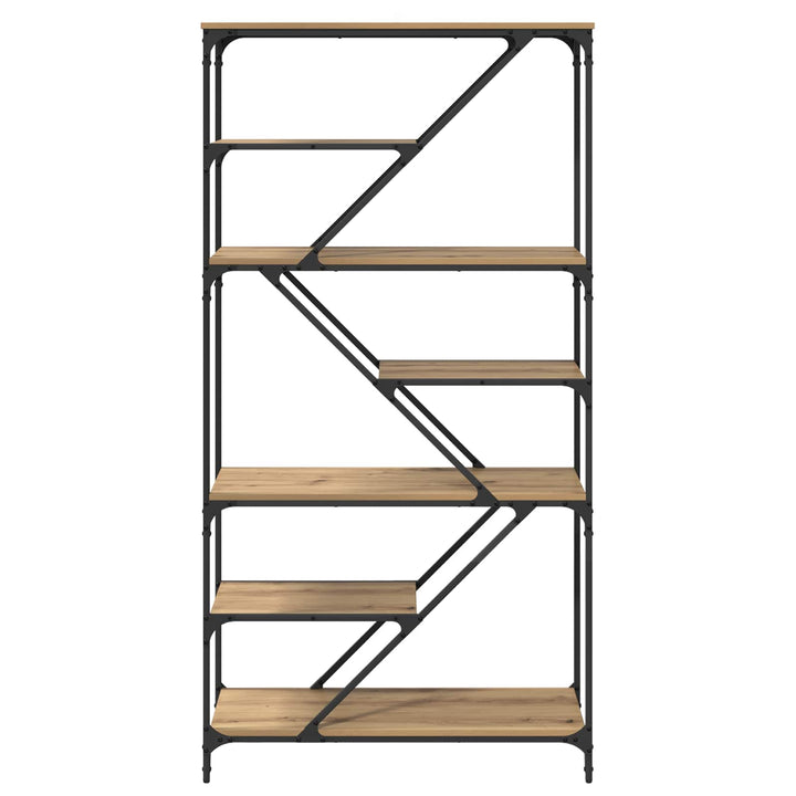Bogreol 9 niveauer 91 x 36 x 176 cm Konstrueret træ