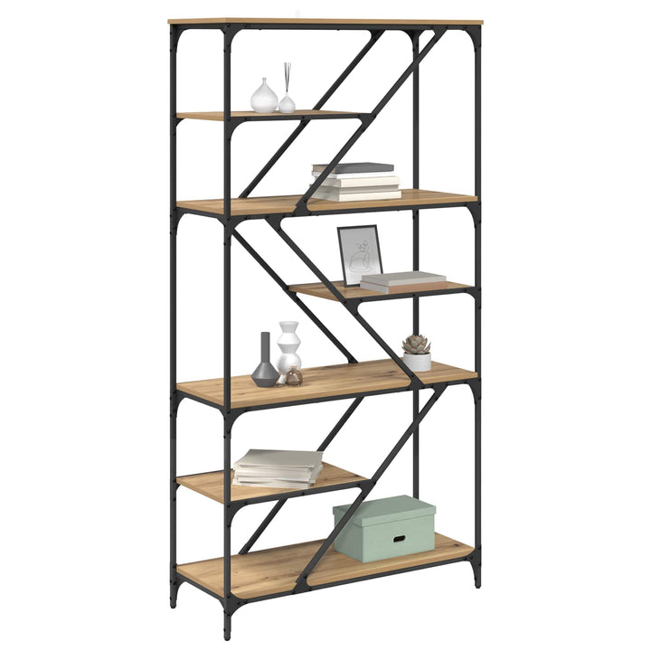 Bogreol Artisan Egetræ 91 x 36 x 176 cm Konstrueret træ