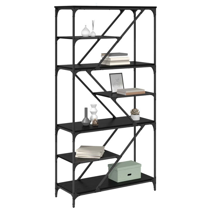 Bogreol Sort eg 91 x 36 x 176 cm Konstrueret træ