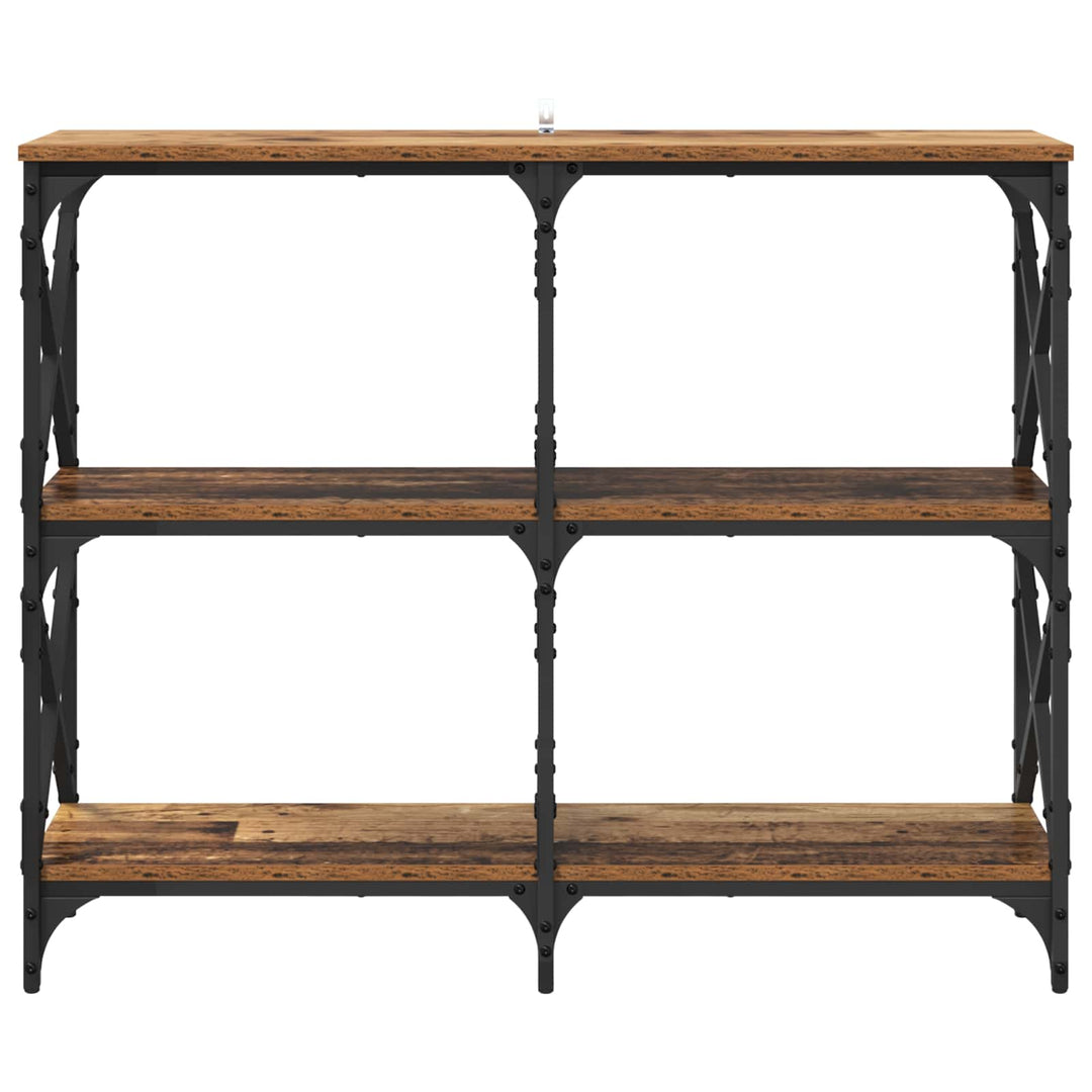 Konsolbord Gammelt træ 100 x 28 x 80,5 cm Konstrueret træ