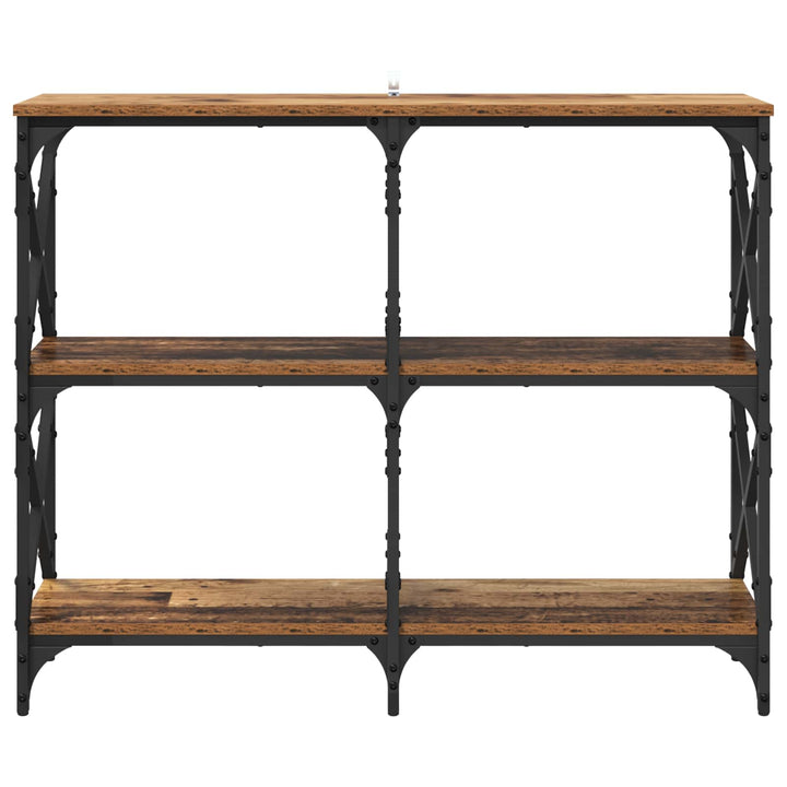 Konsolbord Gammelt træ 100 x 28 x 80,5 cm Konstrueret træ