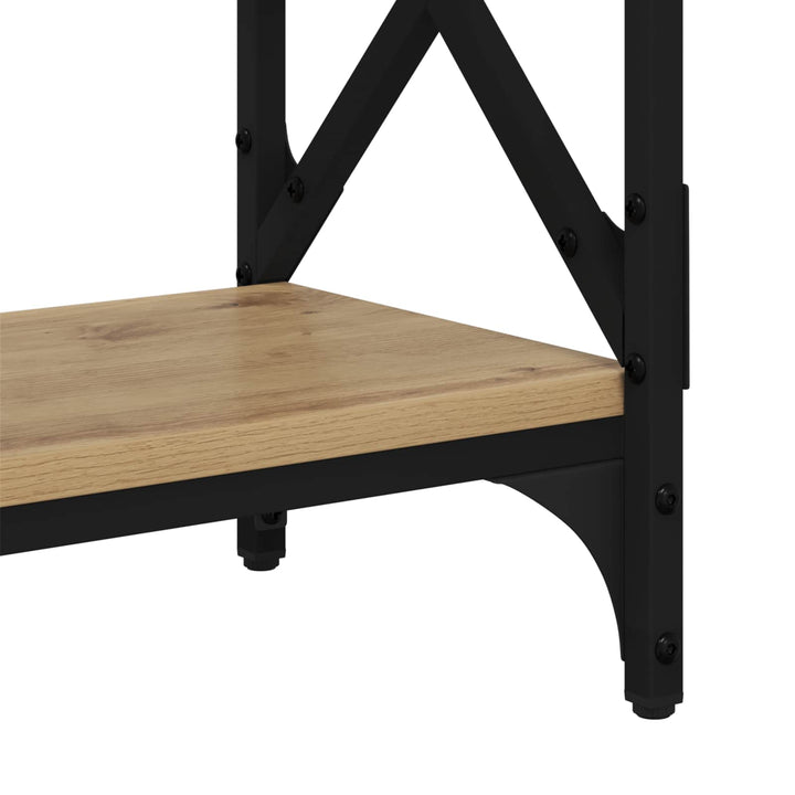 Konsolbord Artisan Egetræ 100 x 28 x 80,5 cm Konstrueret træ