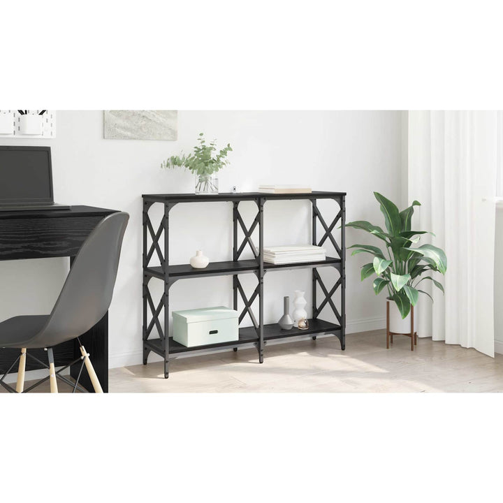 Konsolbord Sort eg 100 x 28 x 80,5 cm Konstrueret træ