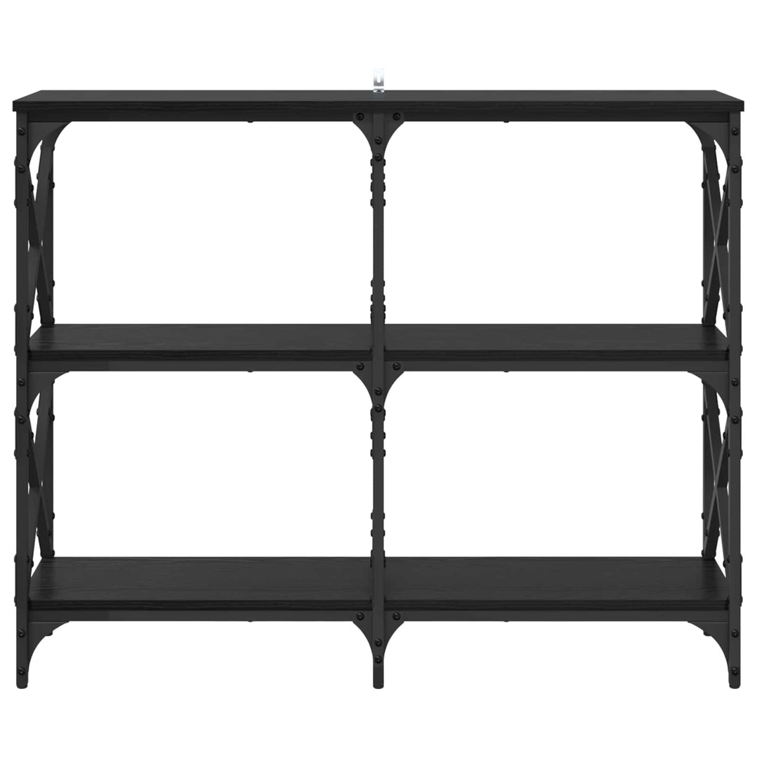 Konsolbord Sort eg 100 x 28 x 80,5 cm Konstrueret træ