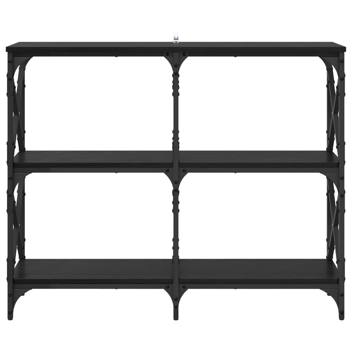 Konsolbord Sort eg 100 x 28 x 80,5 cm Konstrueret træ