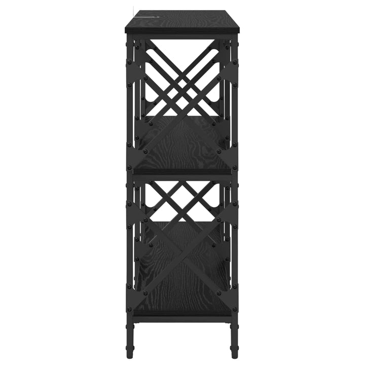 Konsolbord Sort eg 100 x 28 x 80,5 cm Konstrueret træ