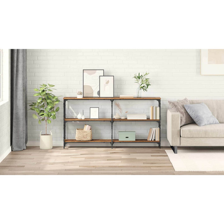Konsolbord Gammelt træ 156 x 28 x 80,5 cm Konstrueret træ