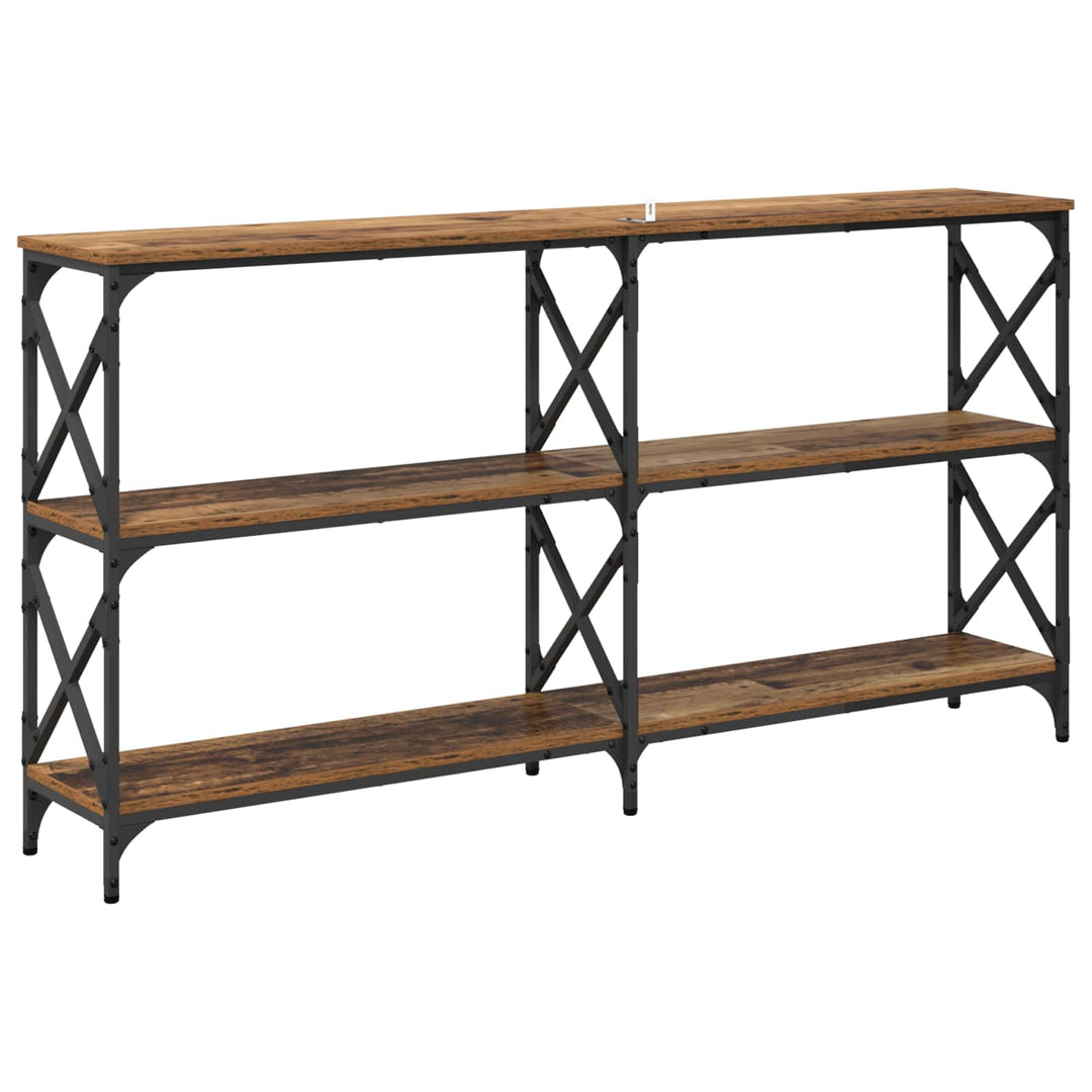 Konsolbord Gammelt træ 156 x 28 x 80,5 cm Konstrueret træ