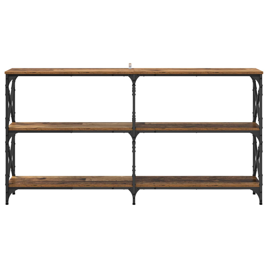 Konsolbord Gammelt træ 156 x 28 x 80,5 cm Konstrueret træ
