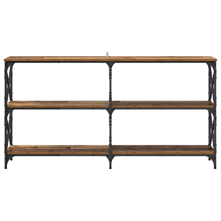 Konsolbord Gammelt træ 156 x 28 x 80,5 cm Konstrueret træ