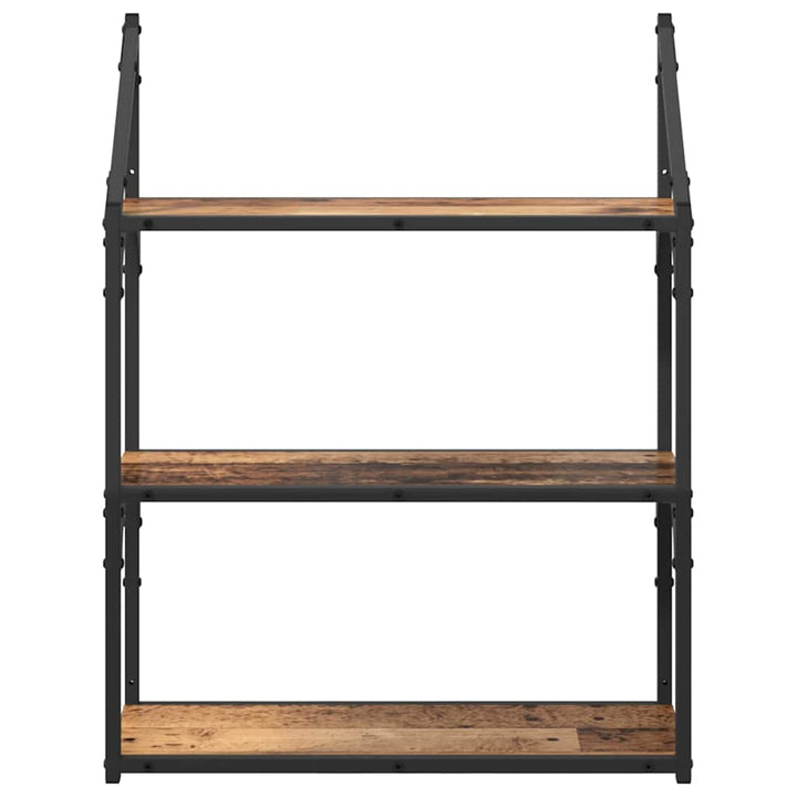 Væghylde Gammelt træ 60 x 21 x 78,5 cm Konstrueret træ