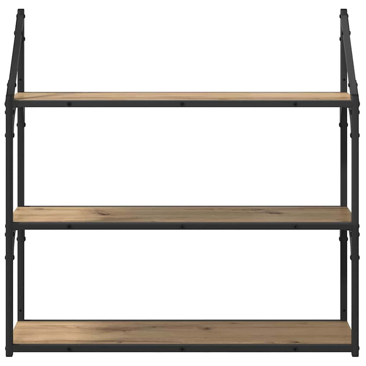 Væghylde Artisan Egetræ 80 x 21 x 78,5 cm Konstrueret træ