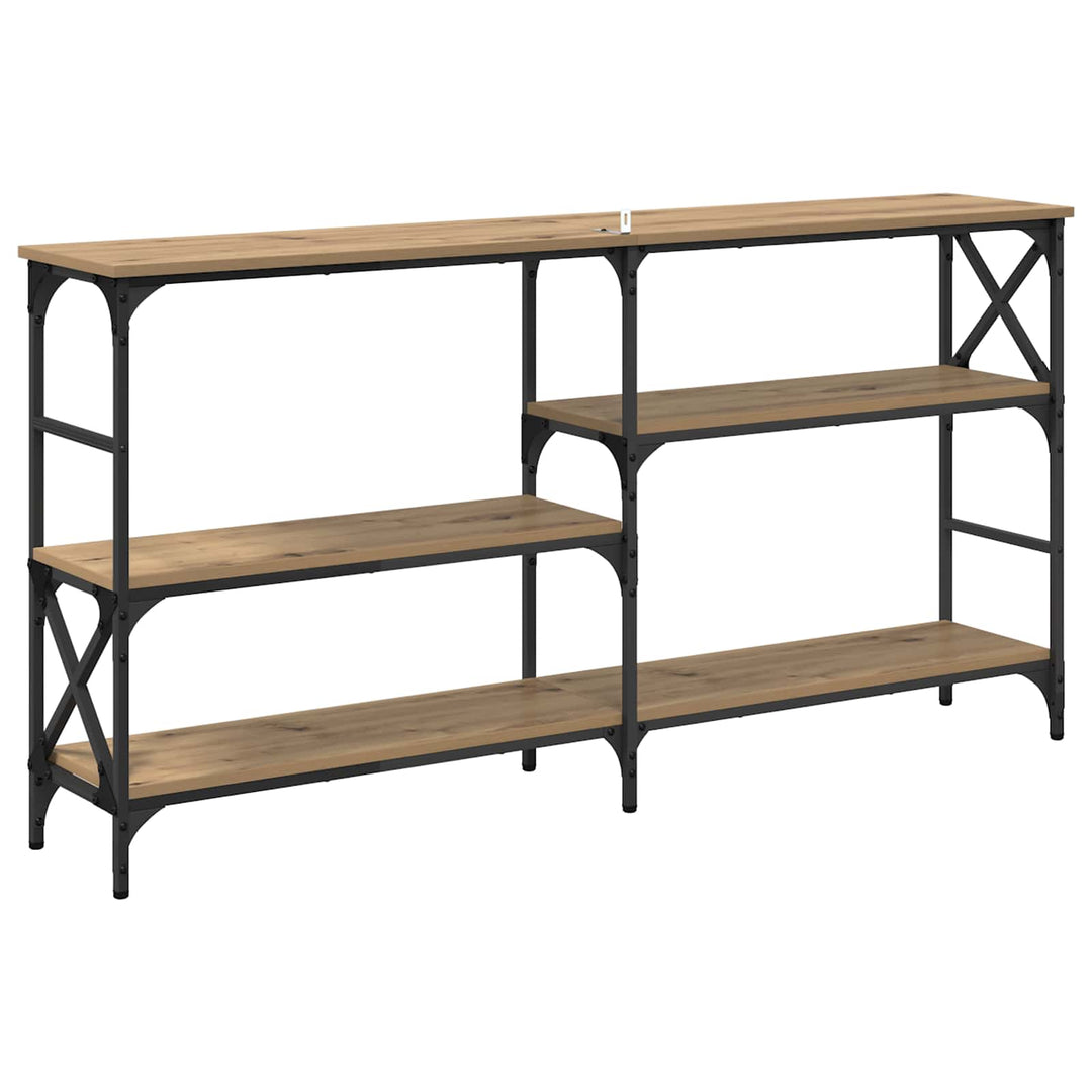 Konsolbord Artisan Egetræ 150 x 29 x 76,5 cm Konstrueret træ