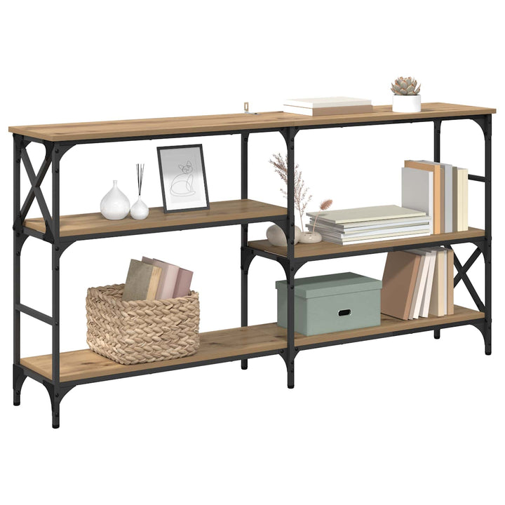 Konsolbord Artisan Egetræ 150 x 29 x 76,5 cm Konstrueret træ
