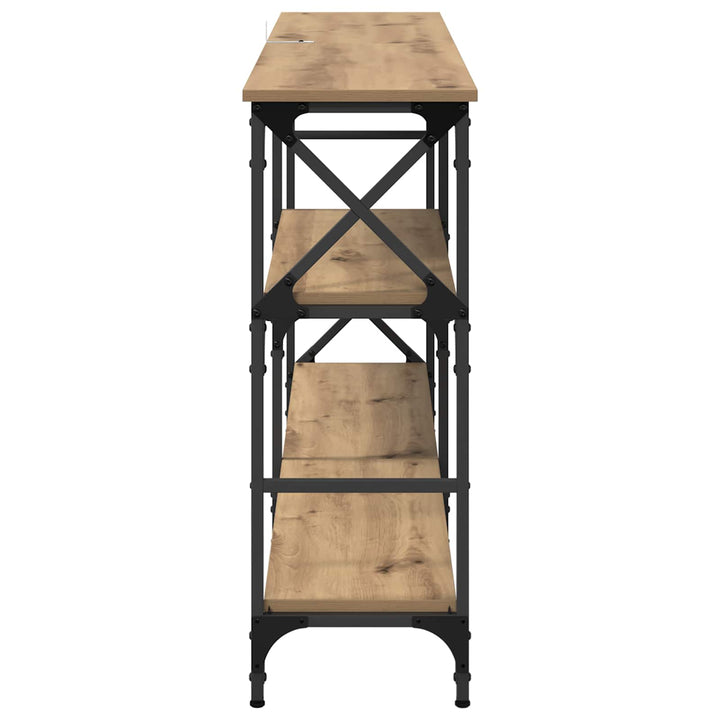 Konsolbord Artisan Egetræ 150 x 29 x 76,5 cm Konstrueret træ