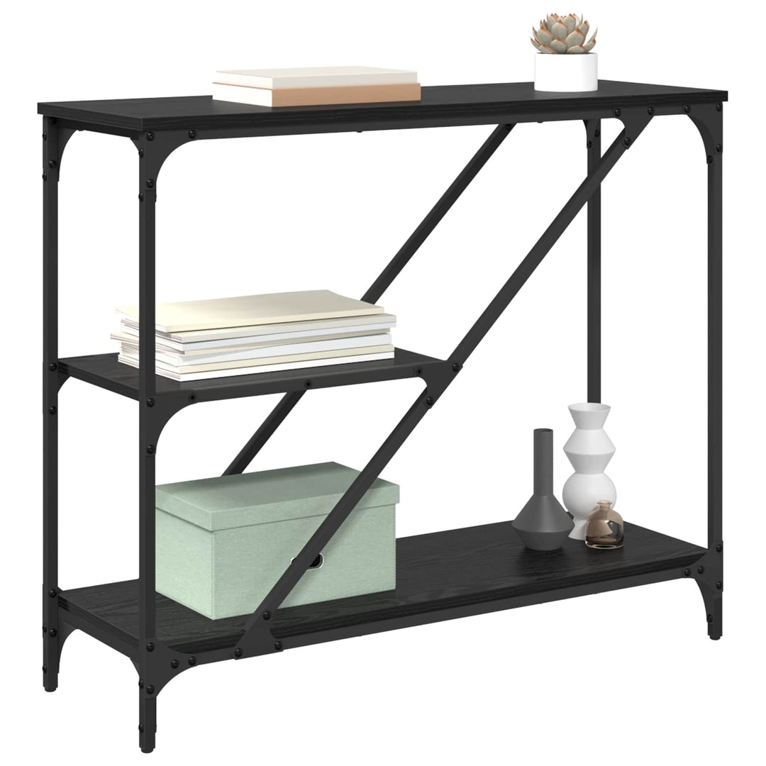 Konsolbord Sort eg 88,5 x 30 x 75 cm Konstrueret træ