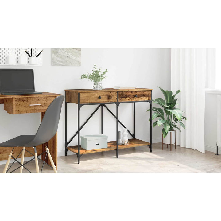Konsolbord Gammelt træ 100 x 39 x 78,5 cm Konstrueret træ