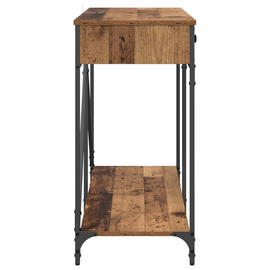 Konsolbord Gammelt træ 100 x 39 x 78,5 cm Konstrueret træ