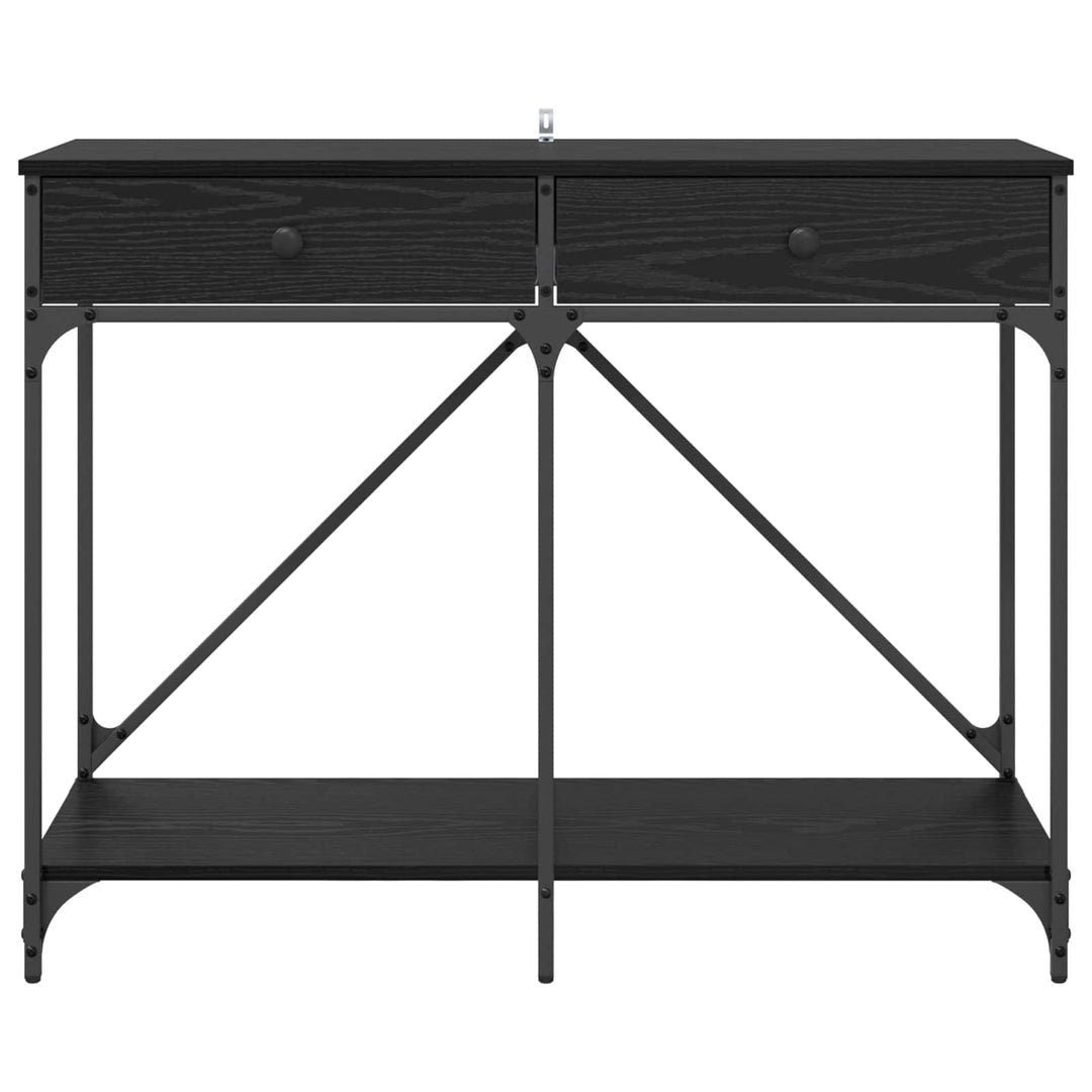 Konsolbord Sort eg 100 x 39 x 78,5 cm Konstrueret træ