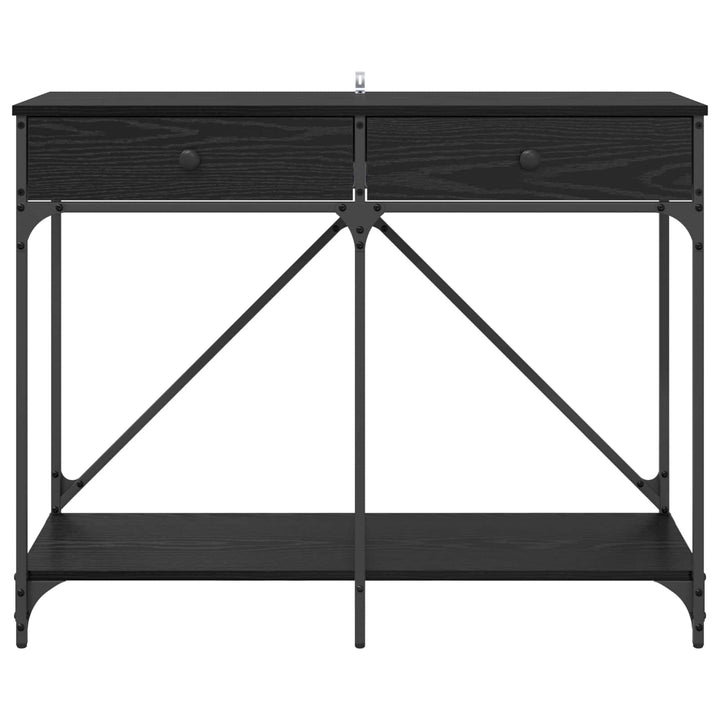 Konsolbord Sort eg 100 x 39 x 78,5 cm Konstrueret træ