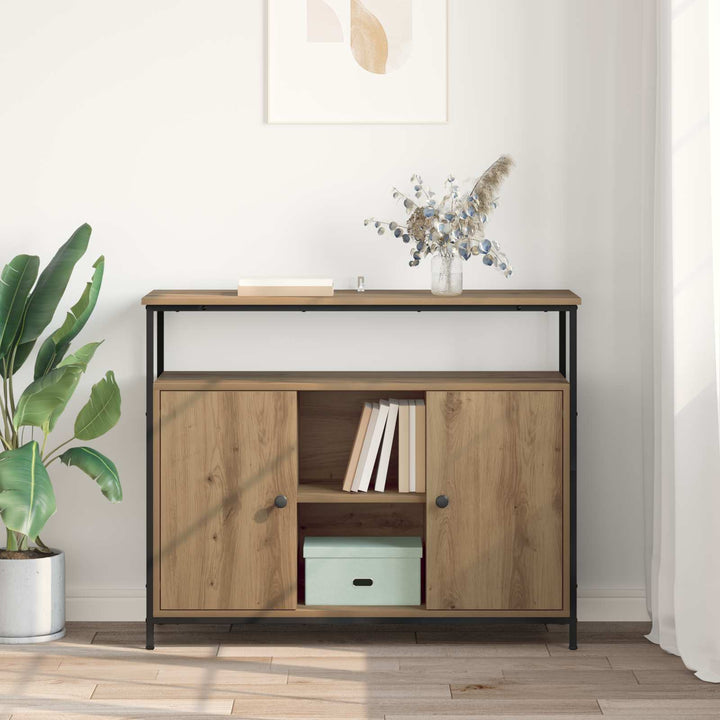 Sideboard Artisan Egetræ 100 x 35 x 80 cm Konstrueret træ