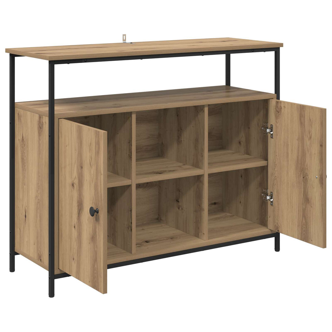 Sideboard Artisan Egetræ 100 x 35 x 80 cm Konstrueret træ