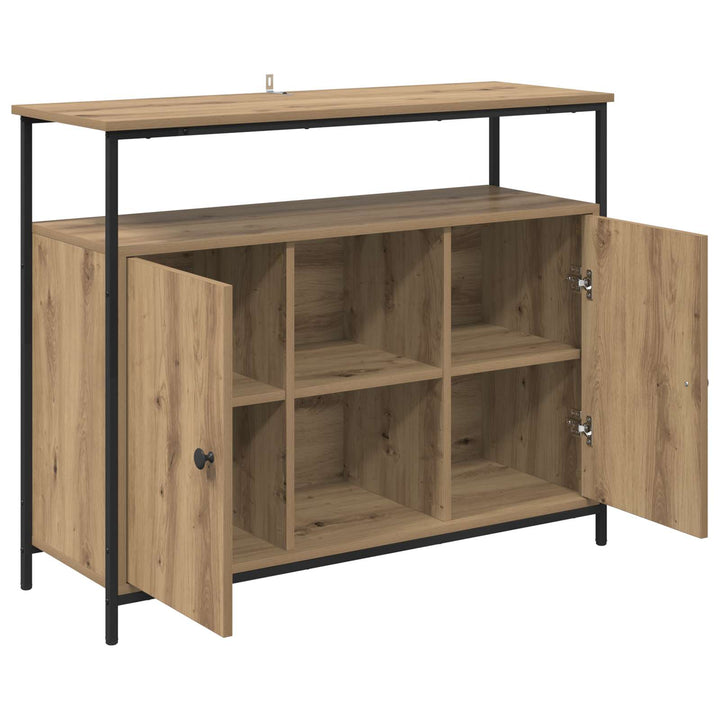 Sideboard Artisan Egetræ 100 x 35 x 80 cm Konstrueret træ