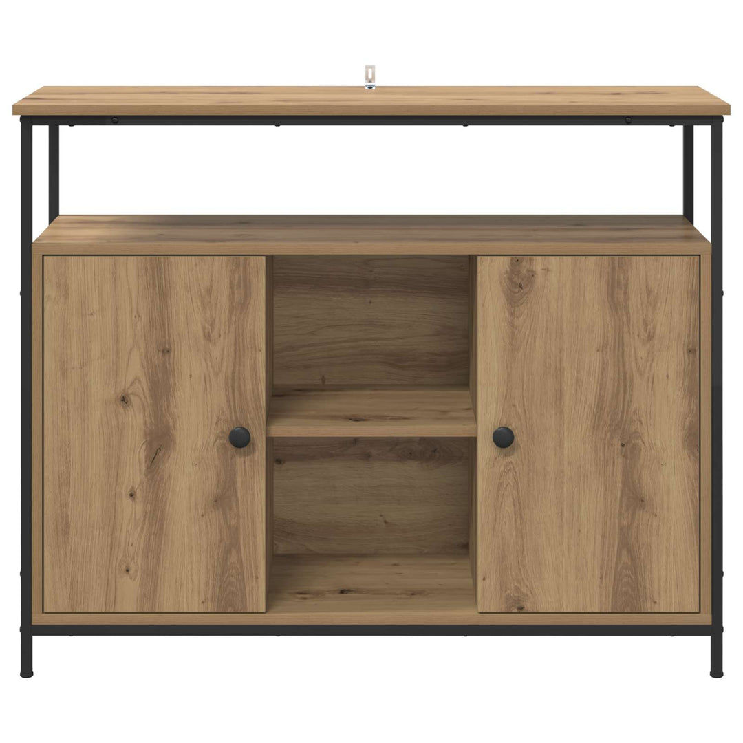 Sideboard Artisan Egetræ 100 x 35 x 80 cm Konstrueret træ
