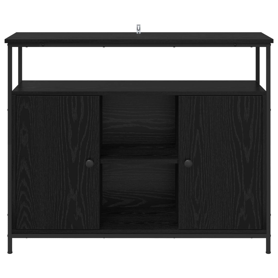 Sideboard Sort eg 100 x 35 x 80 cm Konstrueret træ