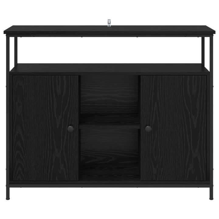 Sideboard Sort eg 100 x 35 x 80 cm Konstrueret træ