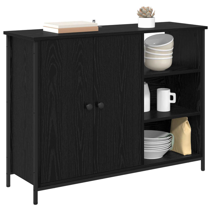 Sideboard Sort eg 100 x 33 x 75 cm Konstrueret træ