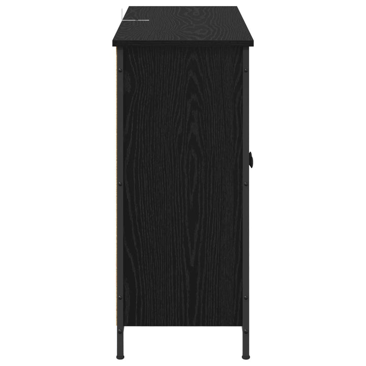 Sideboard Sort eg 100 x 33 x 75 cm Konstrueret træ