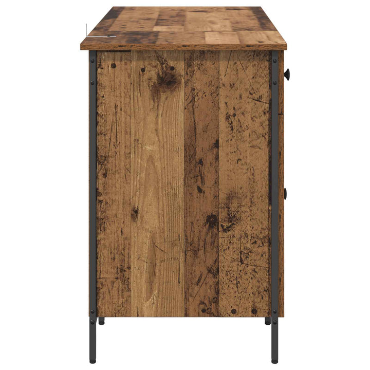 Computerbord Gammelt træ 131 x 48 x 75 cm Konstrueret træ